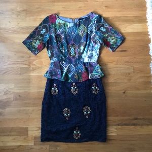 Hemant & Nandita beaded silk dress